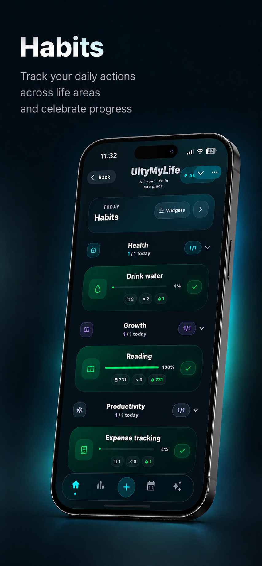 UltyMyLife — Habit tracker