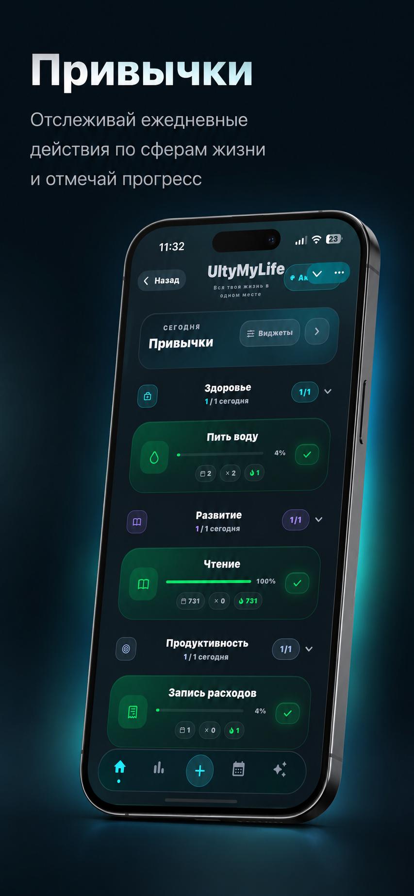 UltyMyLife — Трекер привычек